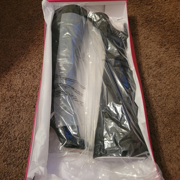 Vince Camuto Shassa Womens Suede Leather Peep Toe Over-The-Knee Boots - Picture 2 of 14